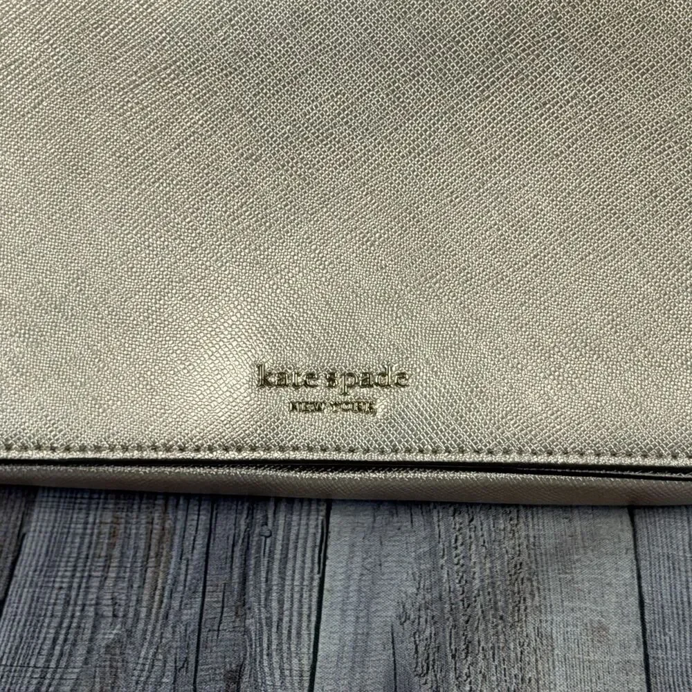 Kate Spade New York Purse Bag Women’s O/S Pale Gold Leather Shoulder